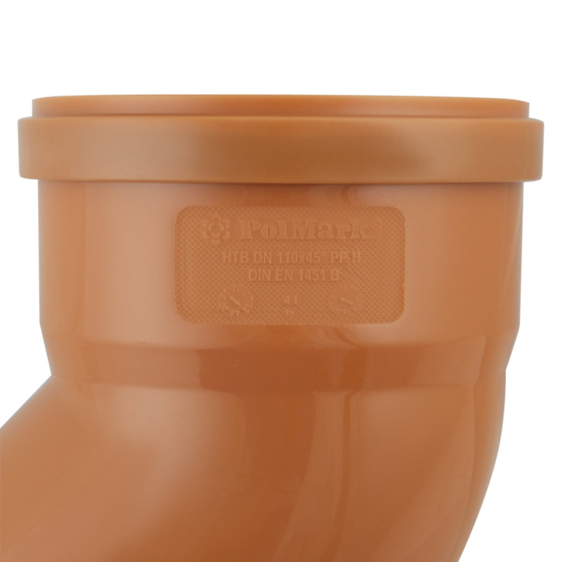 Polmark Колено наружное 110 х 45° 6553041 (6553041)