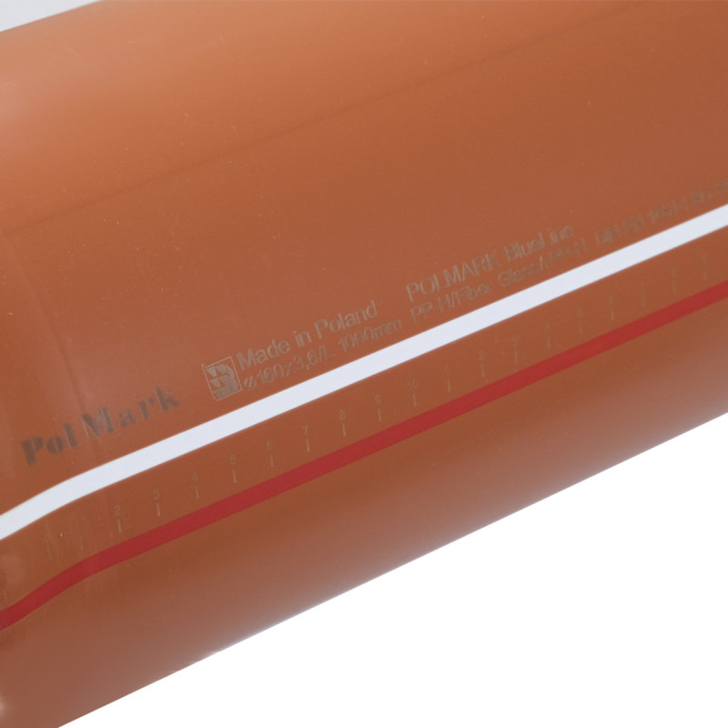 Polmark Труба наружная ф160мм 2м x3.6мм (x3.6мм)