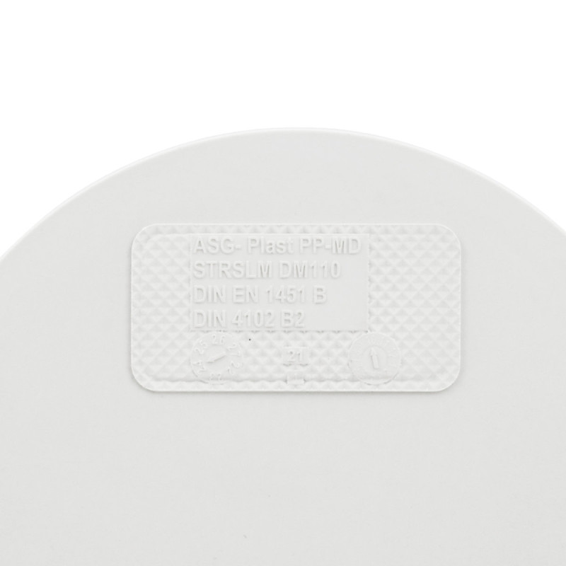 ASG Заглушка внутренняя бесшумная S-LINE ф 110мм (110мм)