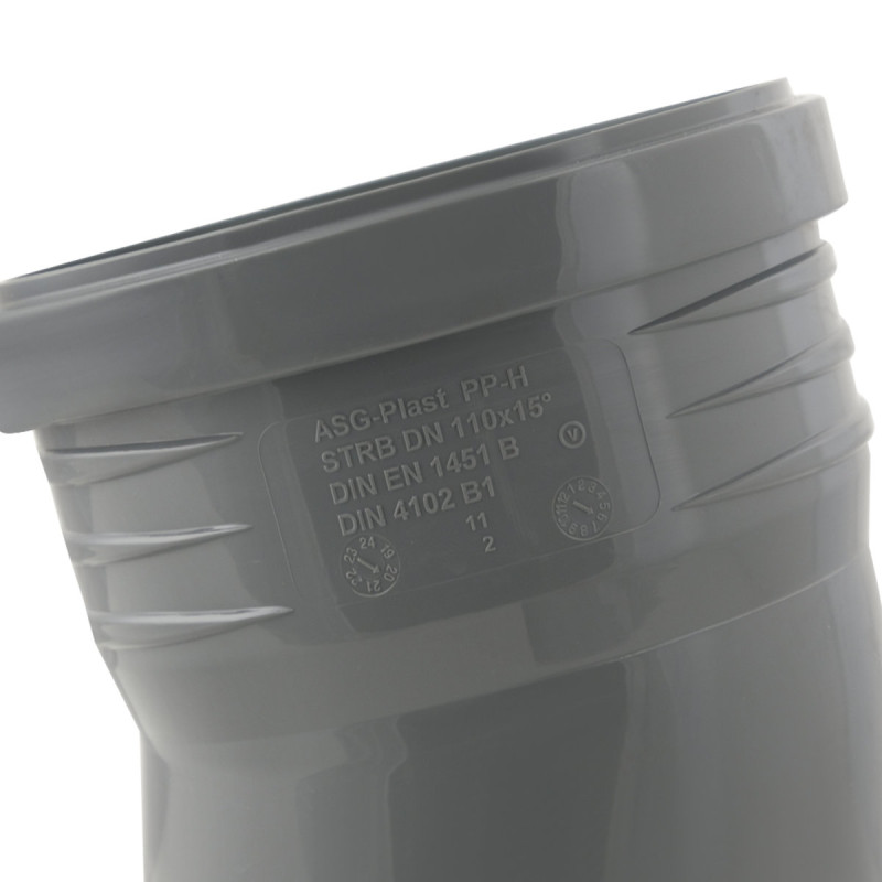 ASG Колено HTR ф110 мм x15° (x15°)