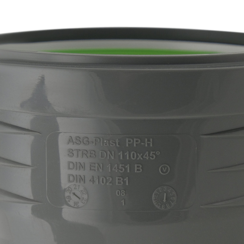 ASG Колено HTR ф110 мм x45° (x45°)