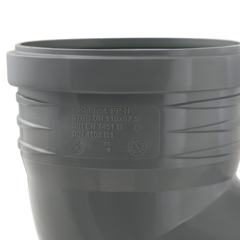 ASG Колено HTR ф110 мм x67° (x67°)