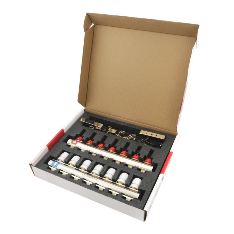 Коллектор Polmark 1"x3/4" 7 выходов с термоклапанами и расходомерами PBMF107 (PBMF107)