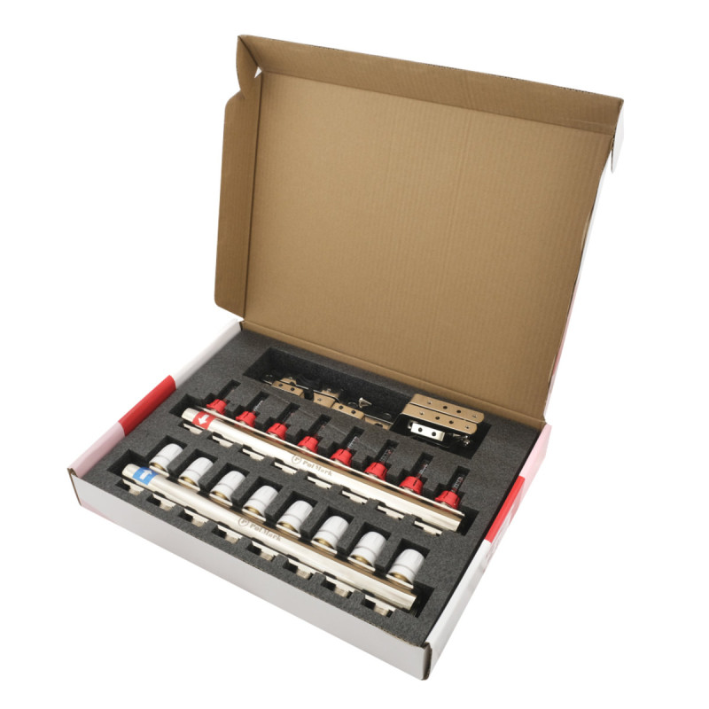Коллектор Polmark 1"x3/4" 8 выходов с термоклапанами и расходомерами PBMF108 (PBMF108)