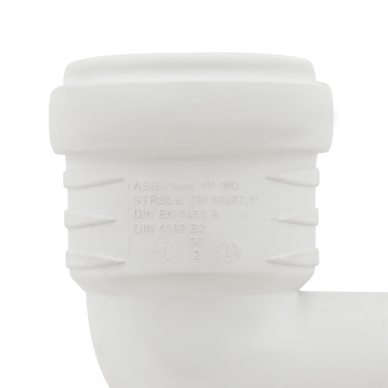 ASG Колено внутреннее бесшумное S-LINE диаметр 50мм x 87° (x87°)