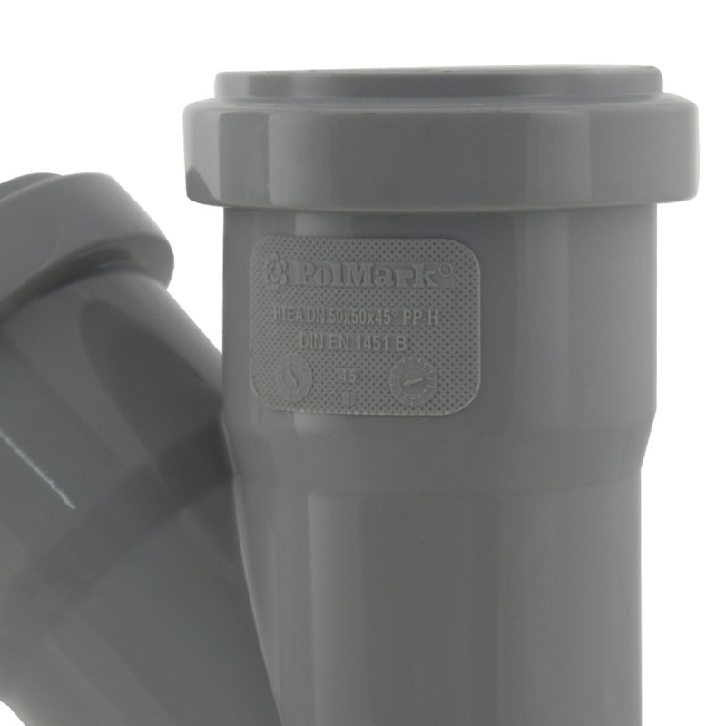 Polmark Тройник внутренний ф50мм x45° (x45°)