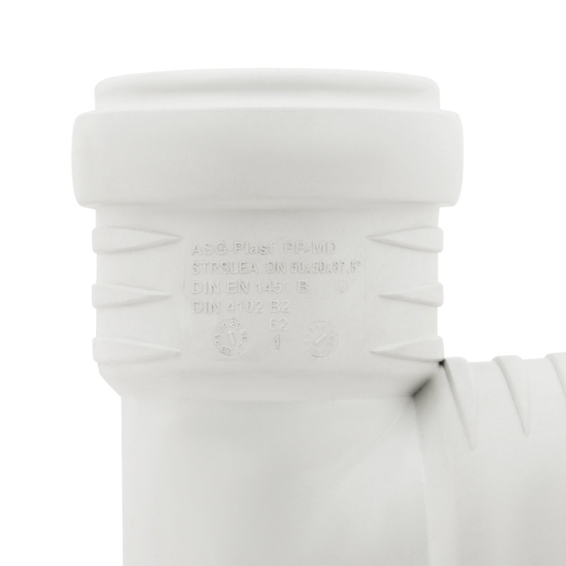 ASG Тройник внутренний бесшумный S-LINE ø 50мм x87.5° (x87.5°)