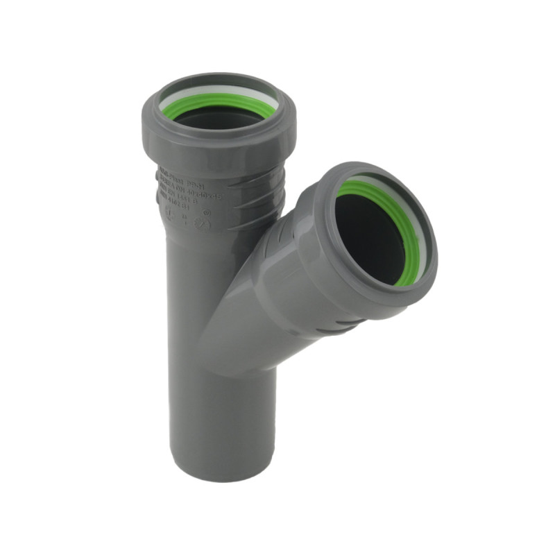 ASG Тройник внутренний HTR ф40мм x45° (x45°)