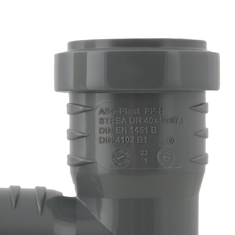 ASG Тройник внутренний HTR ф40мм x87° (x87°)