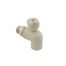 ASG Кран радиаторный угловой PPR PN20 ЗЗ 20мм 1/2" 1415411179 (1415411179)