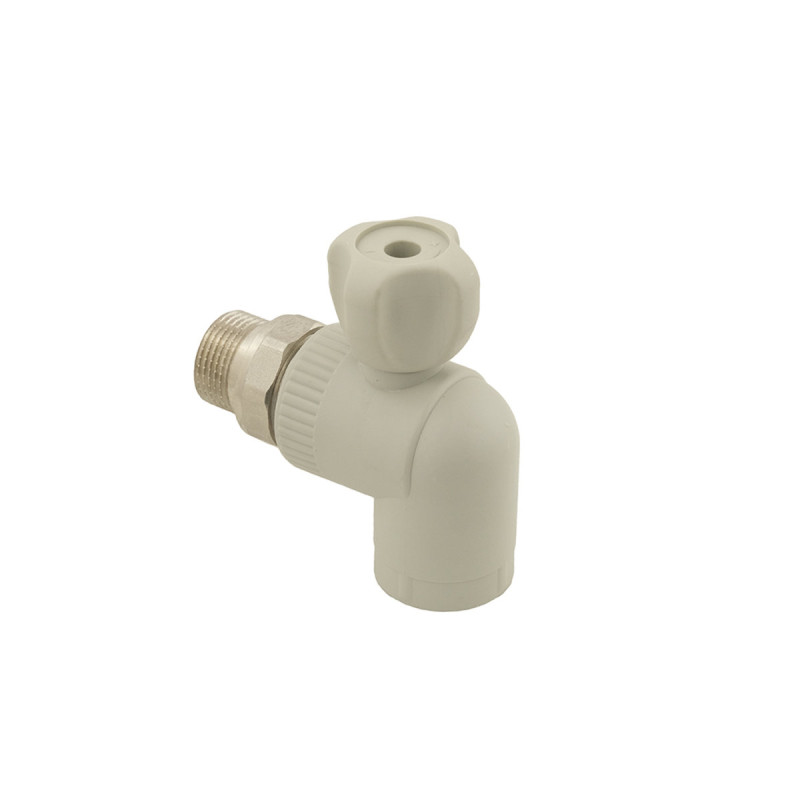 ASG Кран радиаторный угловой PPR PN20 ЗЗ 25мм 3/4" 1418252182 (1418252182)