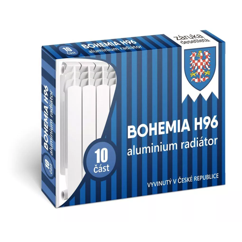 BOHEMIA Радиатор алюм. 500/96 (1секц. = 198 Вт, 1,055 кг) {10}