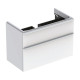 Geberit 500.354.00.1 Smyle Square Шафка під умивальник 90см, з двома шухлядами, колір білий глянець