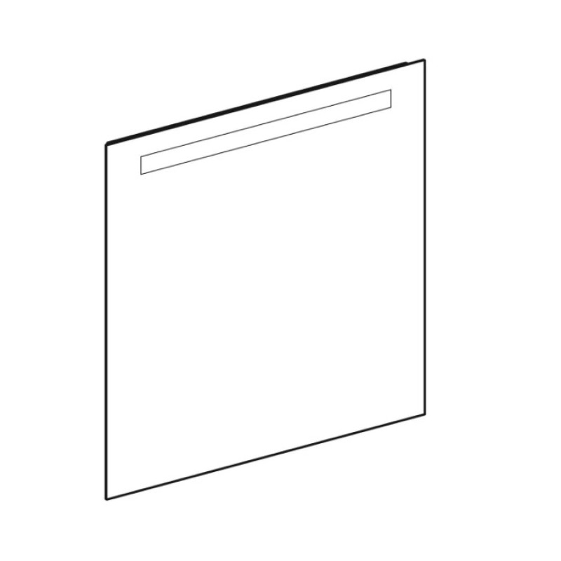 Geberit 502.806.00.1 Option Basic Square Зеркало -70см, подсветка сверху по горизонтали