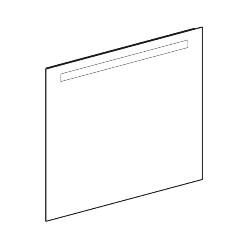 Geberit 502.807.00.1 Option Basic Square Дзеркало -80см, підсвітка зверху по горизонталі