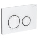 Geberit 115.884.SI.1 Sigma21Клавиша смыва, двойной смыв, белое стекло