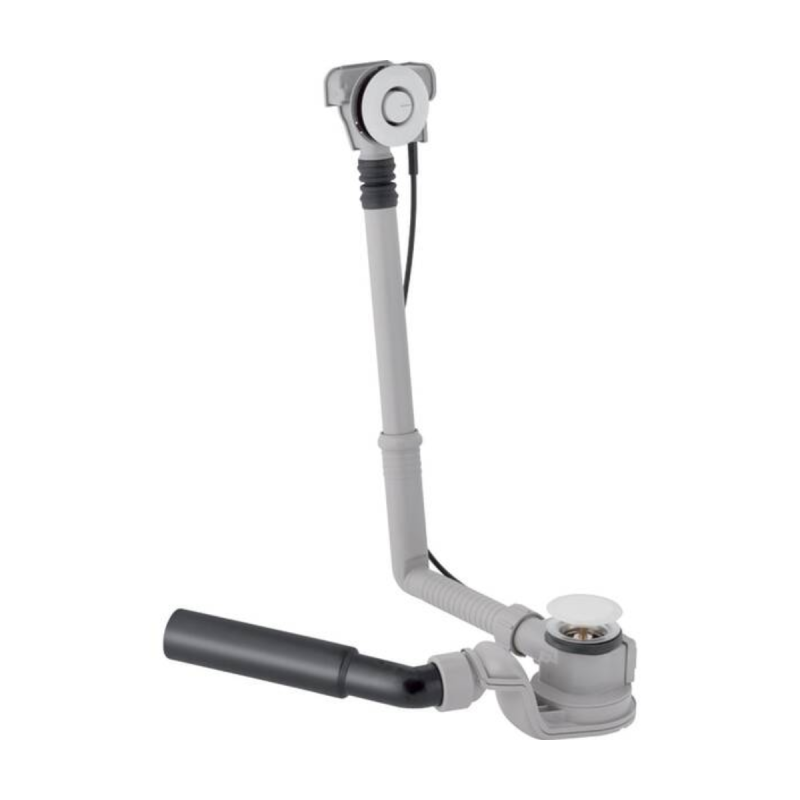 Geberit 150.755.21.6 Слив-перелив для ванны с кнопкой PushControl, d52, длина 26см, видимые элементы хром глянец