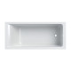 Geberit 554.386.01.1 Selnova Square Ванна прямокутна з ніжками, 180х80см, біла