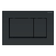 Geberit 115.883.16.1 Sigma30 Клавіша змиву, подвійний змив, легкоочисна поверхня, чорний мат/чорний
