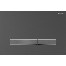 Geberit 115.671.QD.2 Sigma50 Клавіша змиву для унітаза, з подвійим змивом, колір чорний хром матова
