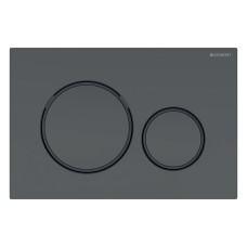 Geberit 115.882.16.1 Sigma20 Клавіша змиву, подвійний змив, легкоочисна поверхня, чорний мат/ чорний