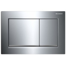 Geberit 115.883.KH.1 Sigma30 клавіша змиву, панель та клавіши хром глянець, декоративні смужки хром мат