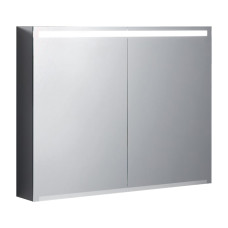 Geberit 500.583.00.1 Option Дзеркальна шафка 90 см, з підсвіткою, із 2 дверцятами: корпус дзеркальний, дверцята дзеркальні зовні та всередині