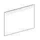 Geberit 502.809.00.1 Option Basic Square Дзеркало -100см, підсвітка зверху по горизонталі