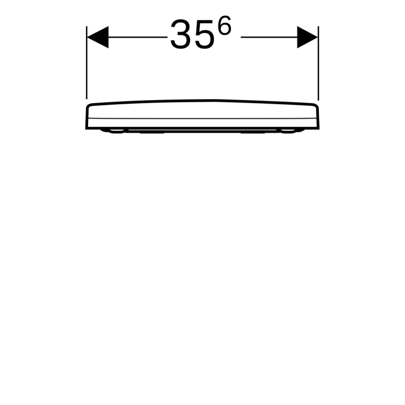 Geberit 500.605.01.2 Acanto Сидіння з кришкою для унітазу, дюропластове, антибактеріальне, швидкознімне, петлі з функцією плавного опускання , біле