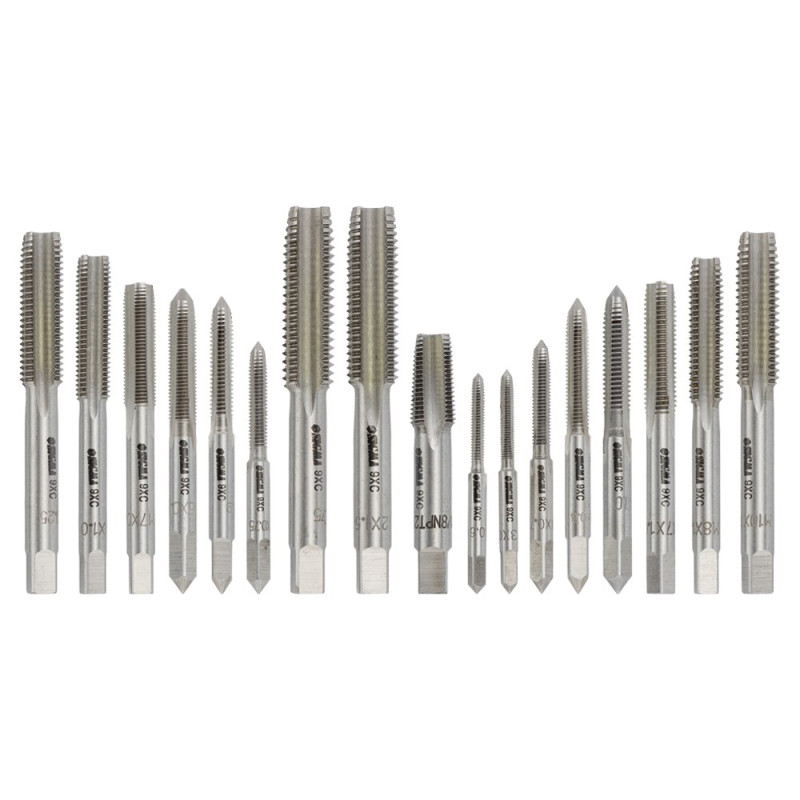 SIGMA Набор плашек и метчиков 40 предметов (металлический кейс) (1643251)