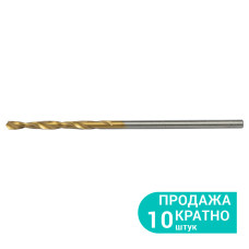 SIGMA Сверло по металлу HSS-TIN титановое Ø1.5мм (pvc, КРАТНО 10шт) (1165081) (10 шт)