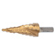 SIGMA Сверло по металлу ступенчатое HSS-TIN титановое со спиральной канавкой Ø4-12мм, шаг 2мм (блистер) (1183041)
