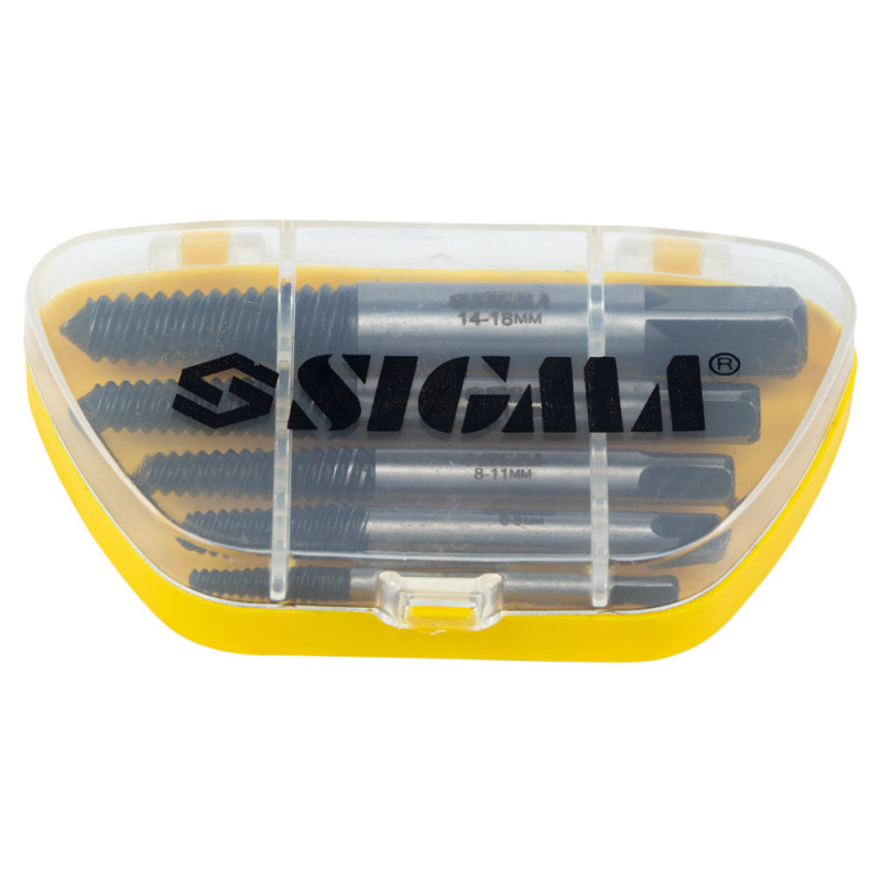 SIGMA Набор экстракторов 5шт. Ø3.0-18.0мм (1200051)