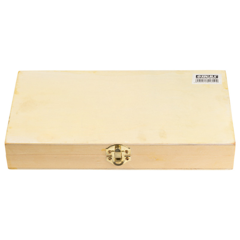 SIGMA Набор сверл по дереву винтовых для коловорота 6шт (Ø6, 8, 10, 12, 16, 20мм, длина 230мм) деревянный кейс (1302211)