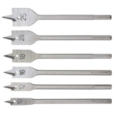 Grad Набор сверл по дереву перовых 6шт (Ø10, 12, 16, 18, 20, 25мм, длина 150мм) (1314665)