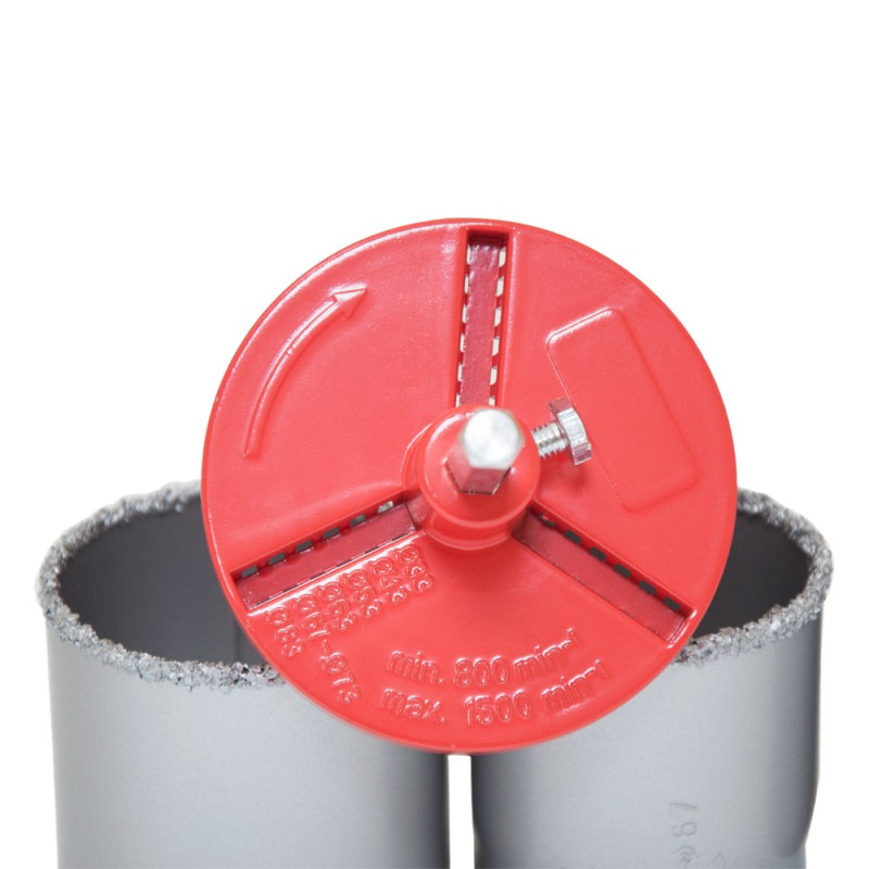 SIGMA Коронки кольцевые с вольфрамовым напылением Ø33, 53, 67, 73 мм + основание со сверлом (1512051)