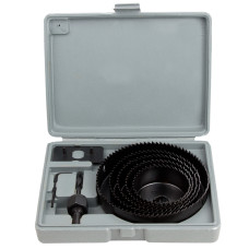 SIGMA Коронки по дереву наборные Ø64, 76, 89, 102, 127 мм (кейс) (1520081)