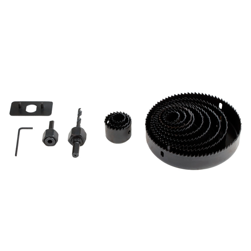 SIGMA Коронки по дереву наборные Ø19, 22, 29, 32, 38, 44, 51, 64, 76, 89, 102, 127 мм (1520161)