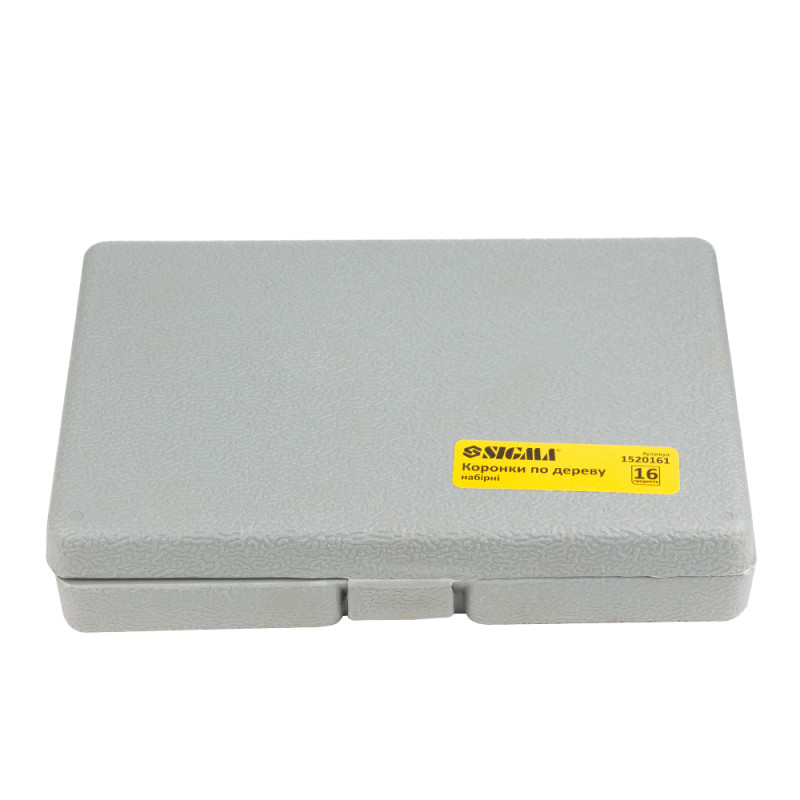 SIGMA Коронки по дереву наборные Ø19, 22, 29, 32, 38, 44, 51, 64, 76, 89, 102, 127 мм (1520161)