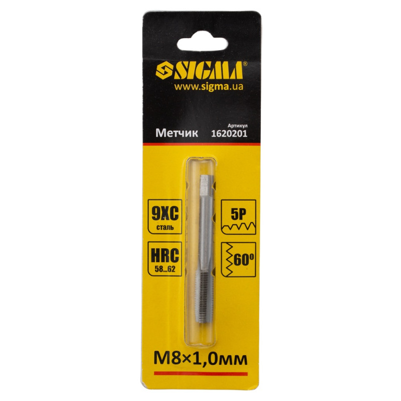 SIGMA Метчик М8×1.0мм (1620201)