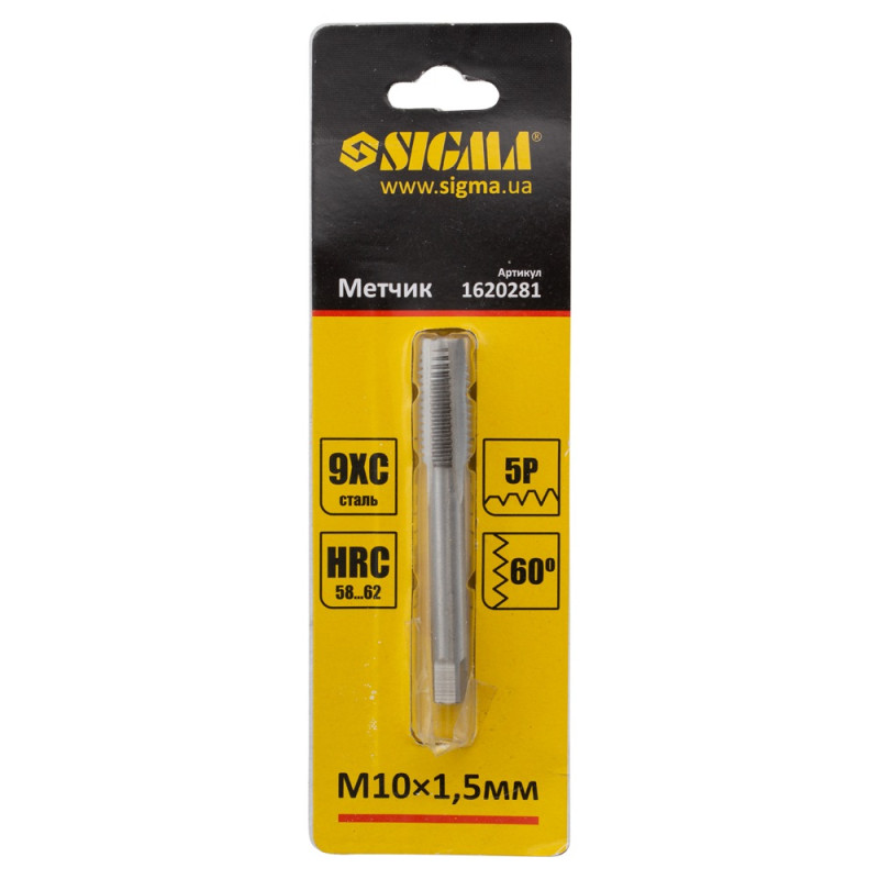 SIGMA Метчик М10×1.5мм (1620281)