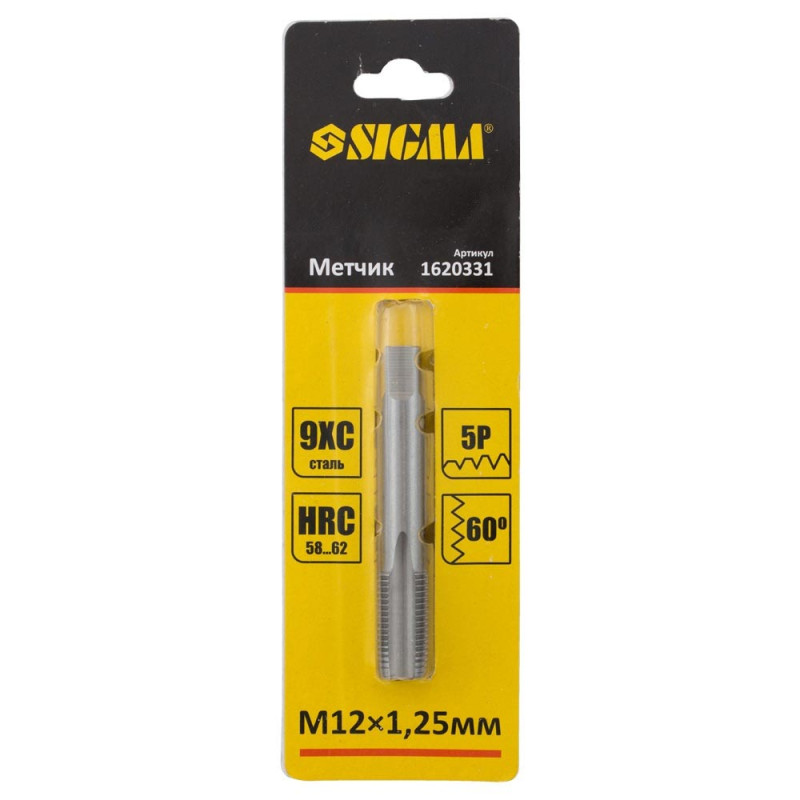 SIGMA Метчик М12×1.25мм (1620331)