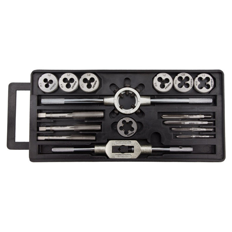 SIGMA Набор плашек и метчиков 16 предметов (пластиковый кейс) (1641111)