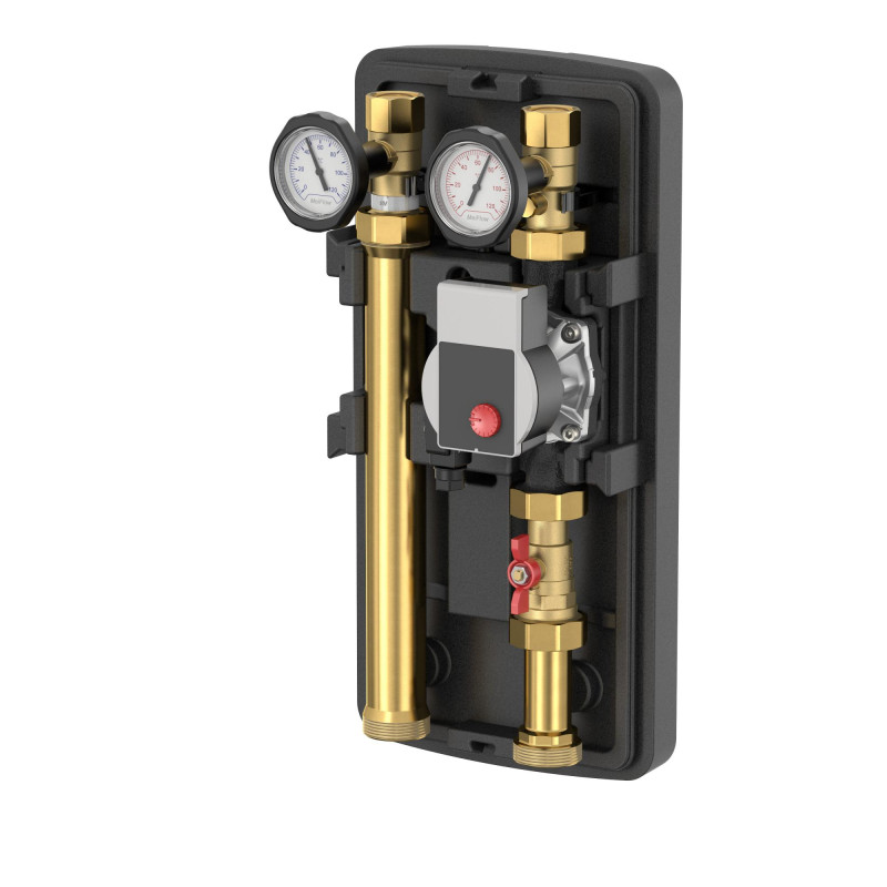 Meibes Насосна група DN25 MeiFlow Top S UC-L, пряма подовжена з насосом Grundfos UPM3 Hybrid 25-70 (M66915.36)