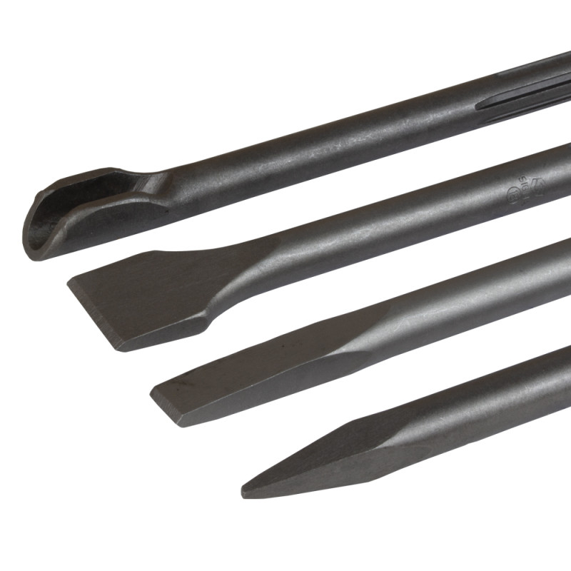 SIGMA Набор зубил 4шт с SDS-max хвостовиком 250мм (1800501)