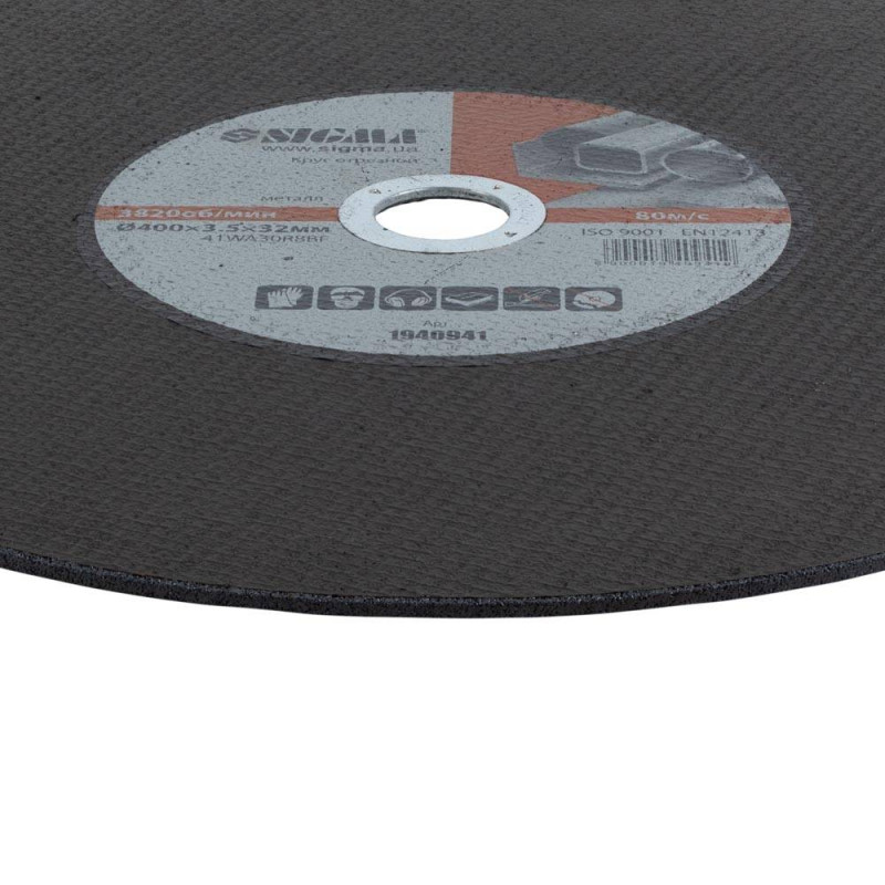 SIGMA Круг отрезной по металлу Ø400×3.5×32мм (1940941)
