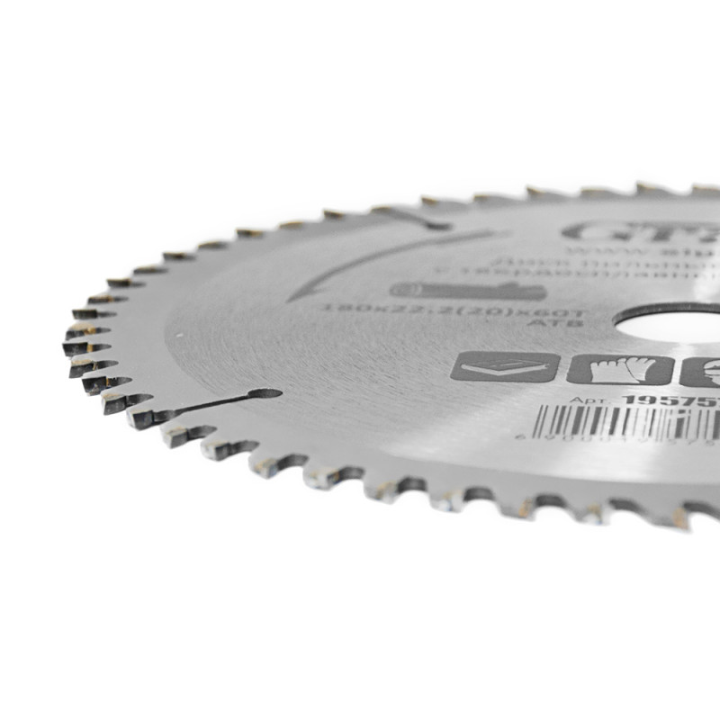 Grad Диск пильный по дереву с твердосплавными напайками Ø180×22.2 (20)×60Т, 8000об/мин (1957575)