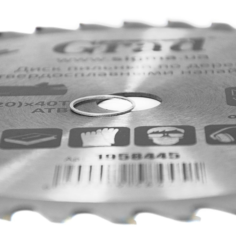 Grad Диск пильный по дереву с твердосплавными напайками Ø230×22.2 (20)×40Т, 6000об/мин (1958445)