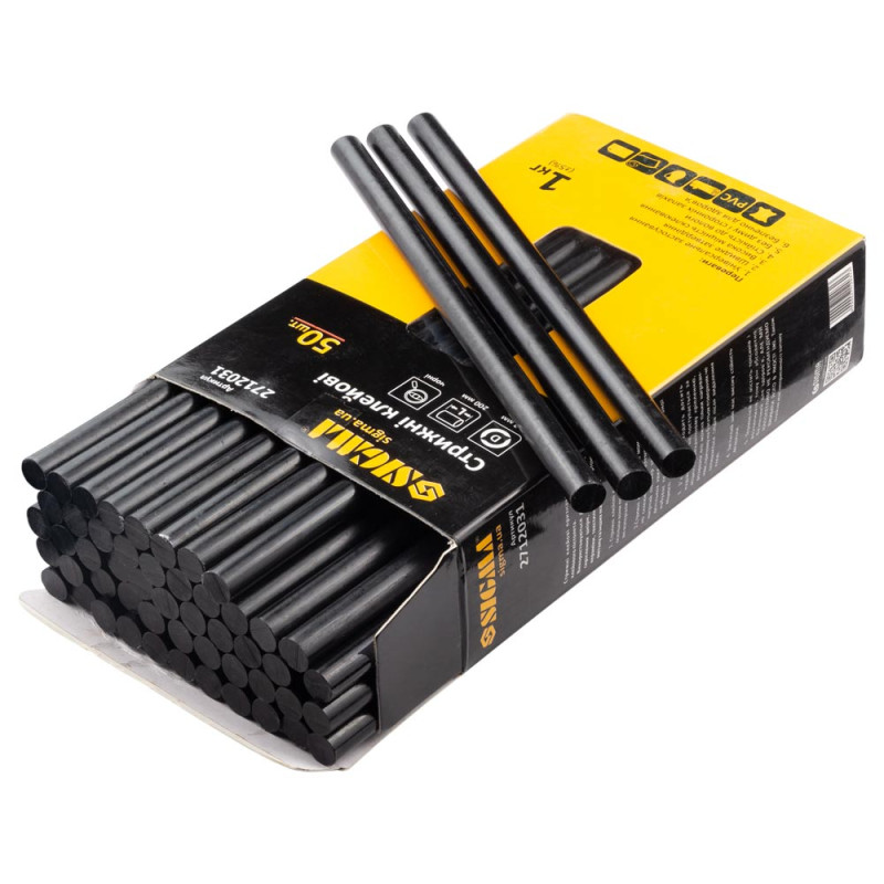 SIGMA Стержни клеевые Ø11.2×200мм 1кг (черные) (2712031)