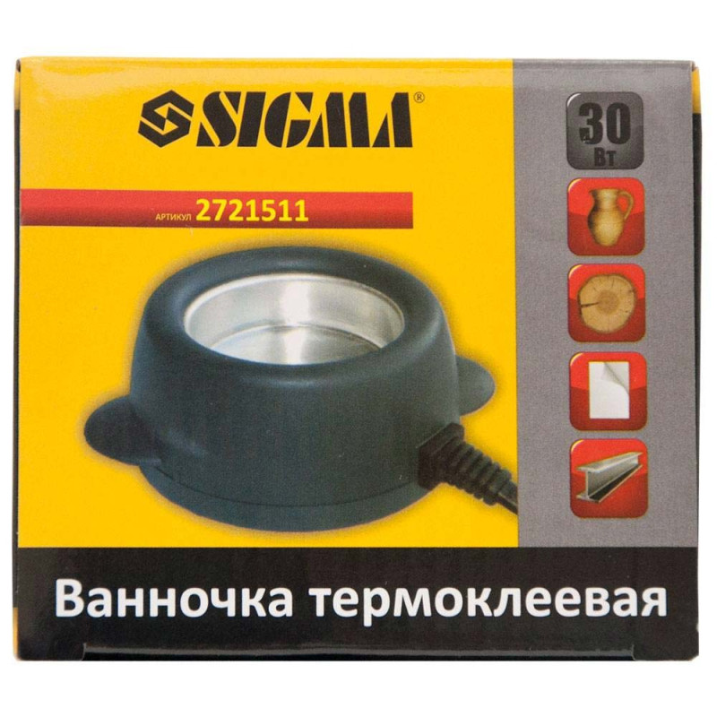 SIGMA Ванночка термоклеевая 30Вт (2721511)